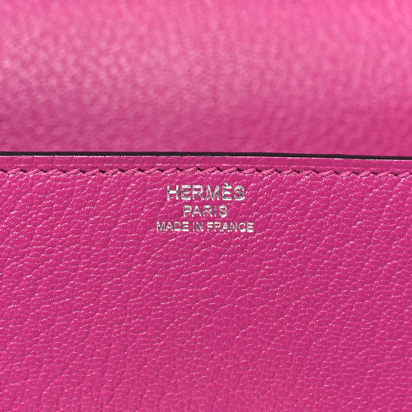 Chevre Mysore Enamel Cinhetic Boxy Top Handle Bag Rose Pourpre