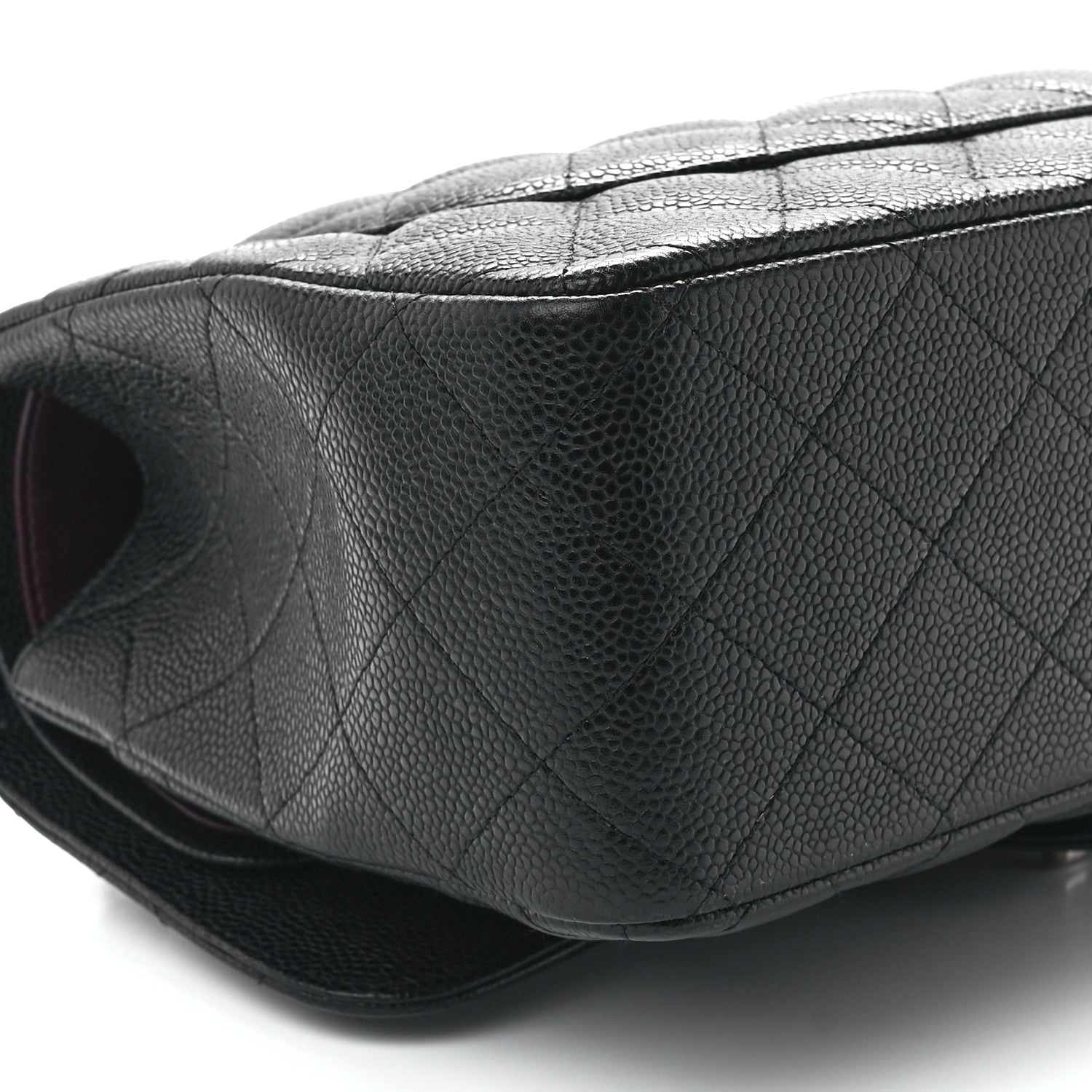 Chanel Caviar Quilted Jumbo Double Flap Black 11 of 12