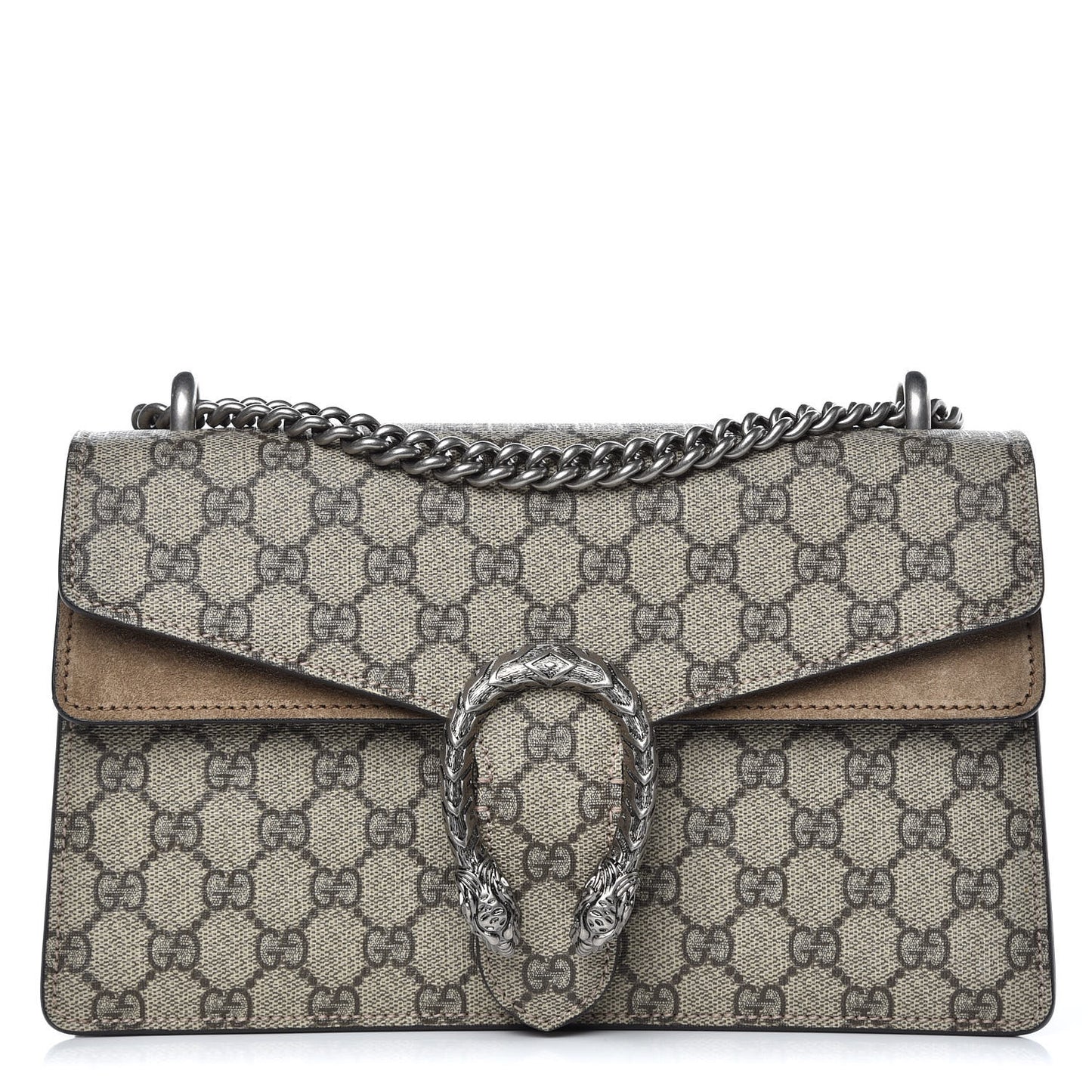 GG Supreme Monogram Small Dionysus Shoulder Bag Taupe