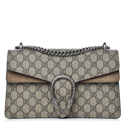 Gucci GG Supreme Monogram Small Dionysus Shoulder Bag Taupe 1 of 7