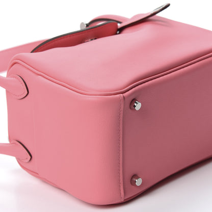Hermes Swift Mini Lindy 20 Rose Ete 5 of 9