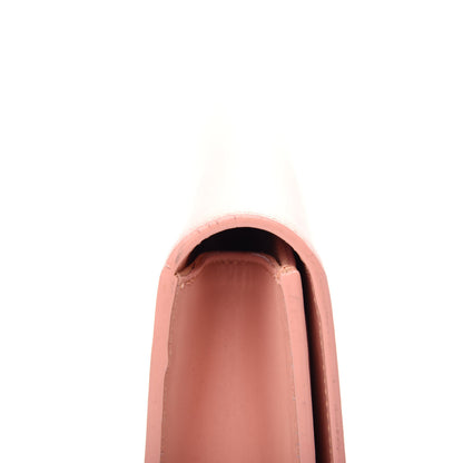 Saint Laurent Calfskin Classic Monogram Cassandre Clutch Blush 9 of 12