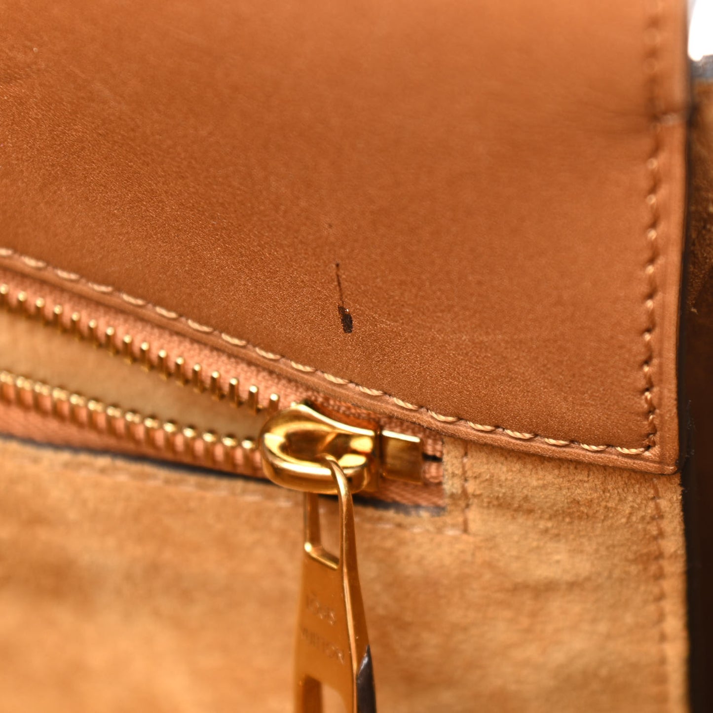 Monogram Cuir Orfevre Tote W PM Noisette