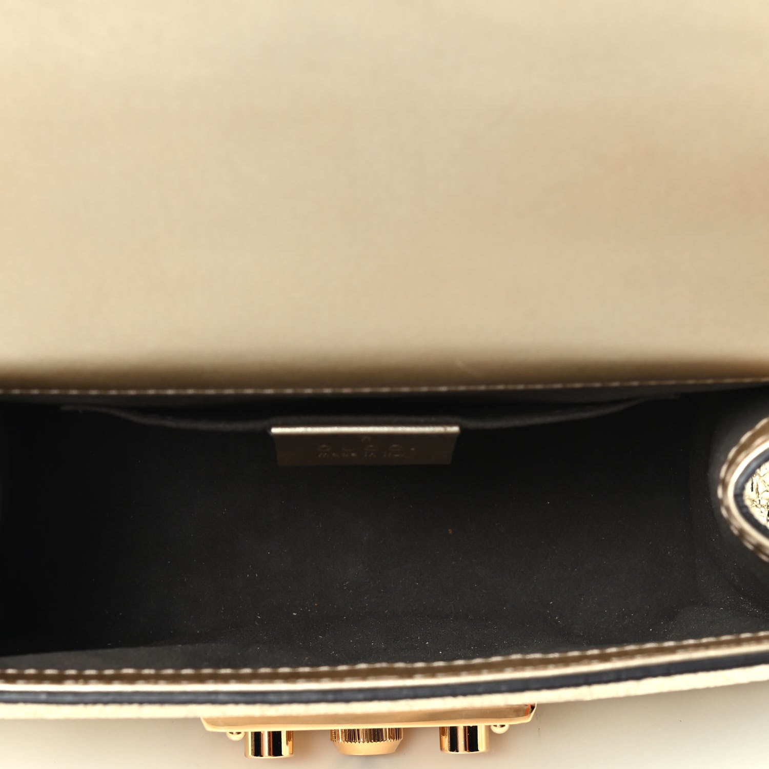 Gucci Galassia Small Padlock Shoulder Bag Platino 4 of 4