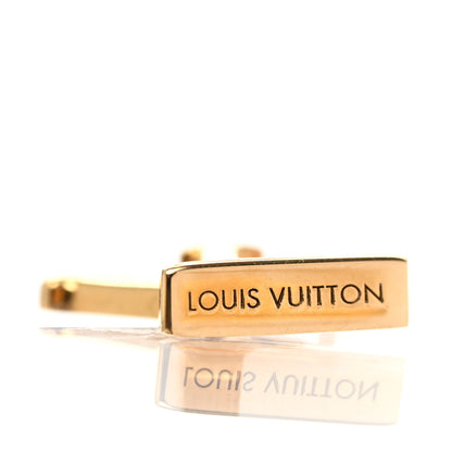 Louis Vuitton Metal LV Iconic Earrings Gold 3 of 4