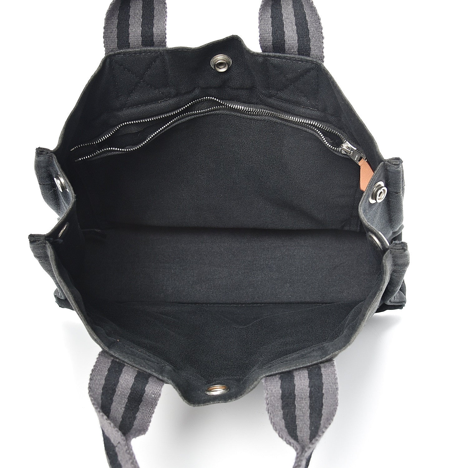 Hermes Canvas Herline PM Tote Black 4 of 16