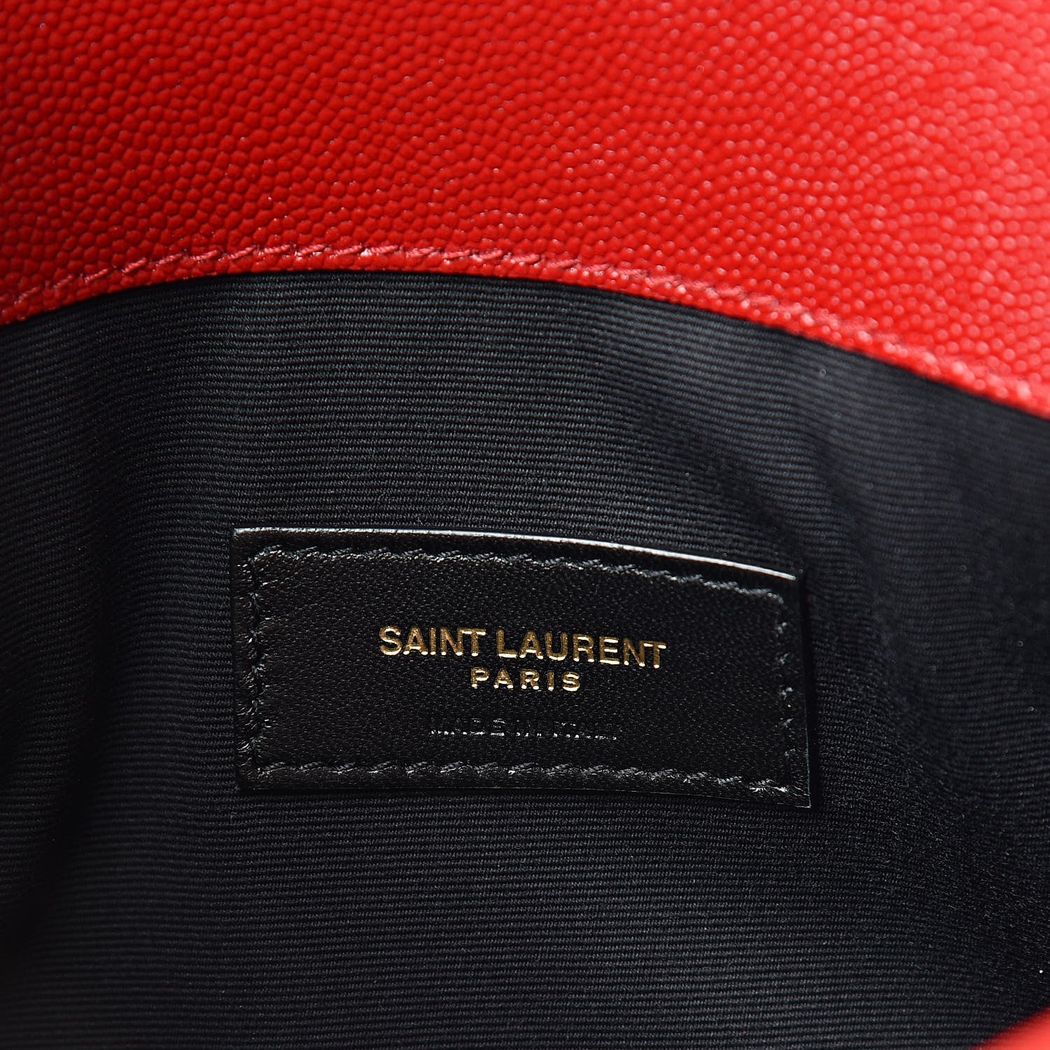 Saint Laurent Grain De Poudre Uptown Pouch Red 6 of 7