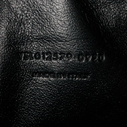 Saint Laurent Grain De Poudre Matelasse Monogram Mini Lou Camera Bag Black 7 of 10