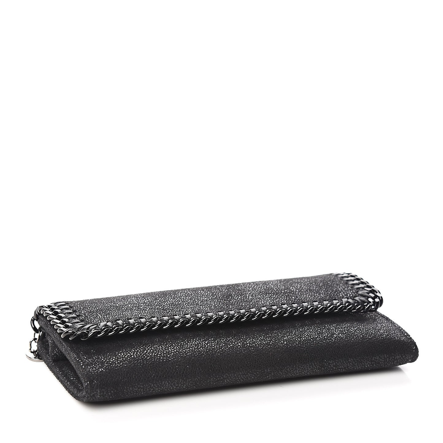 Shaggy Deer Falabella Flap Wallet Black