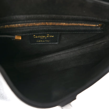 Christian Dior Grained Calfskin Saddle Bag Black 5 of 9