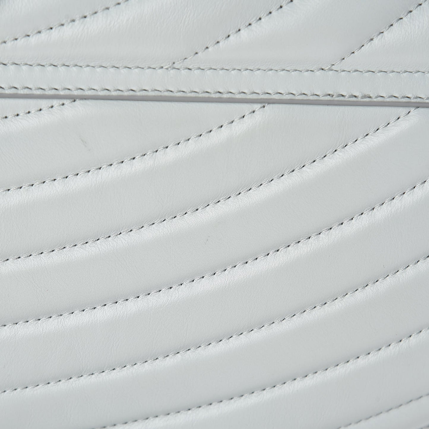 Calfskin Quilted Mini Drew Bijou Shoulder Bag Airy Grey