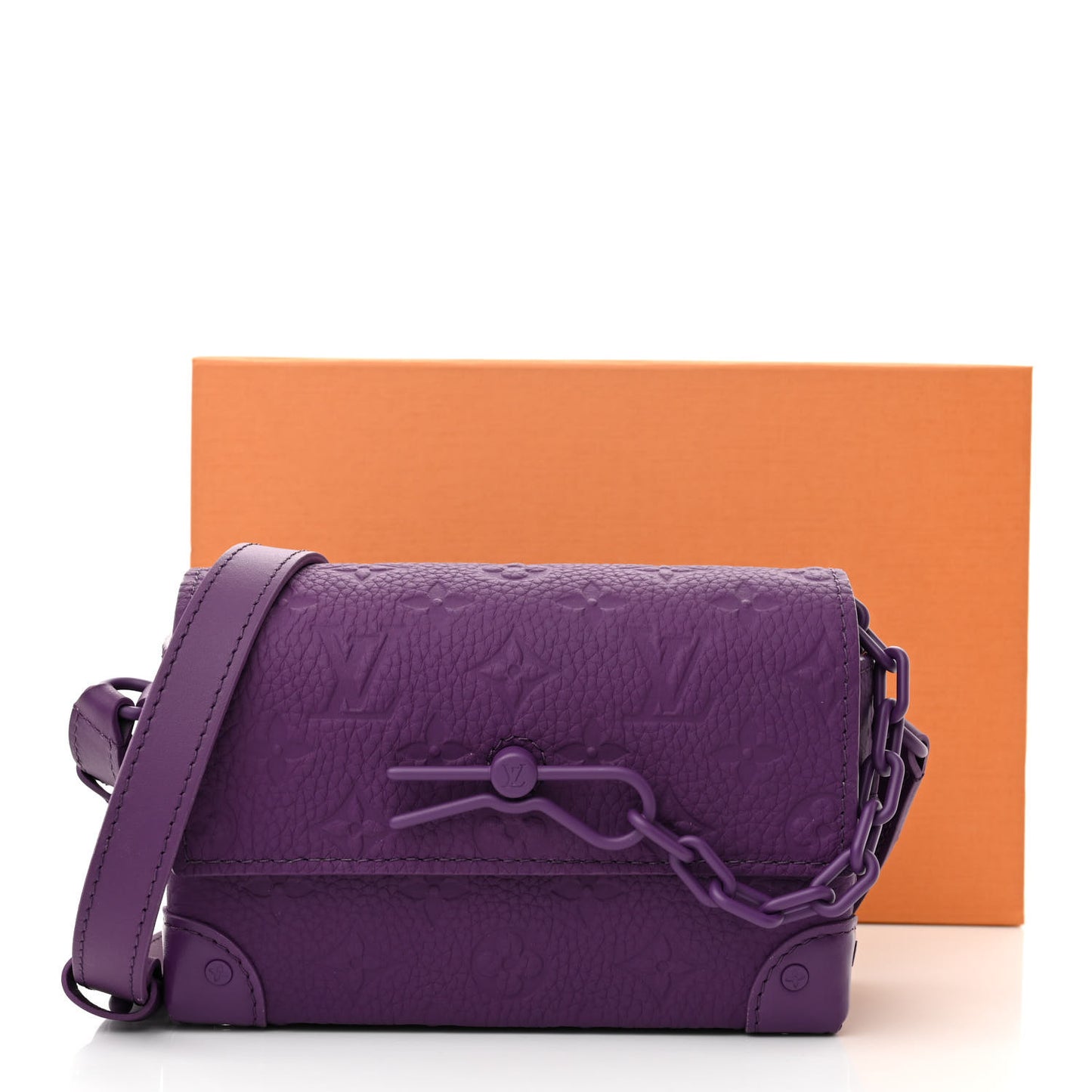 Taurillon Monogram Steamer Wearable Wallet Purple Night