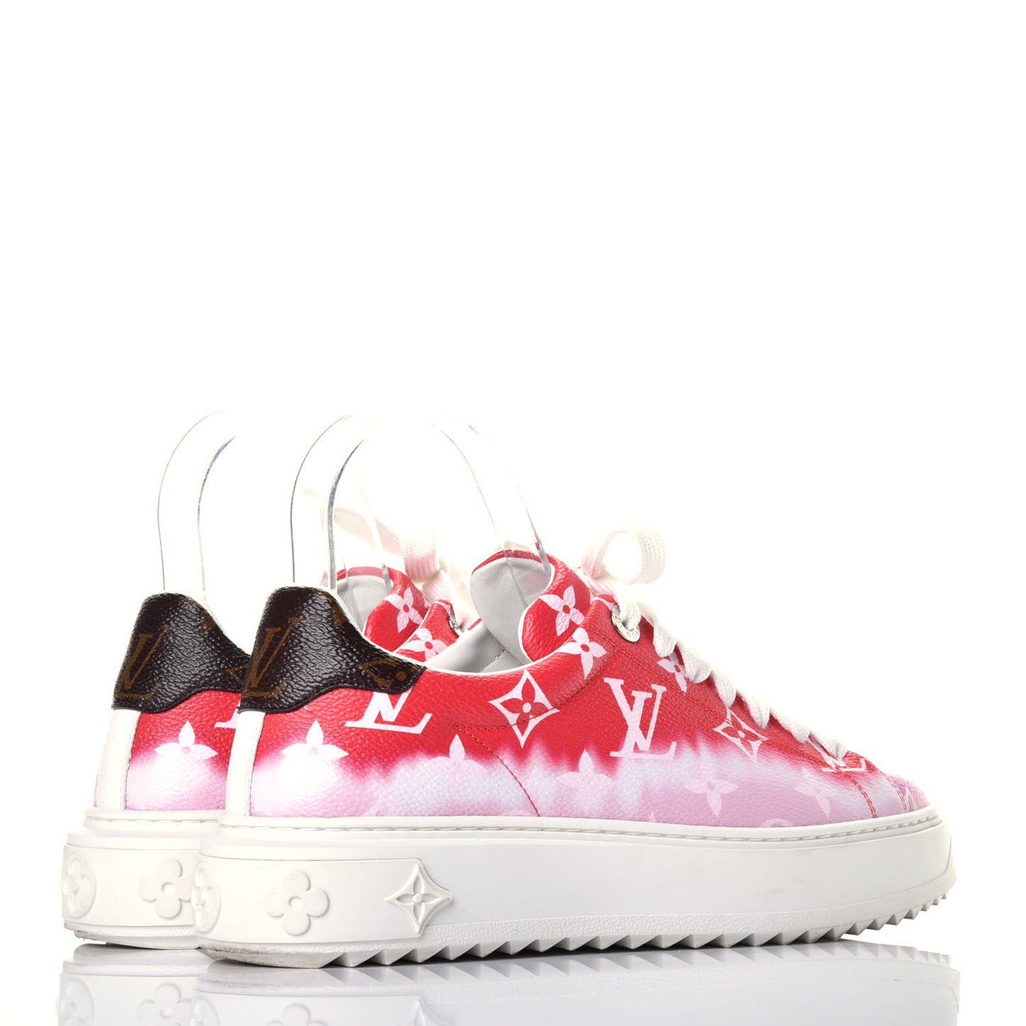 Monogram Escale Time Out Sneakers 35.5 Red