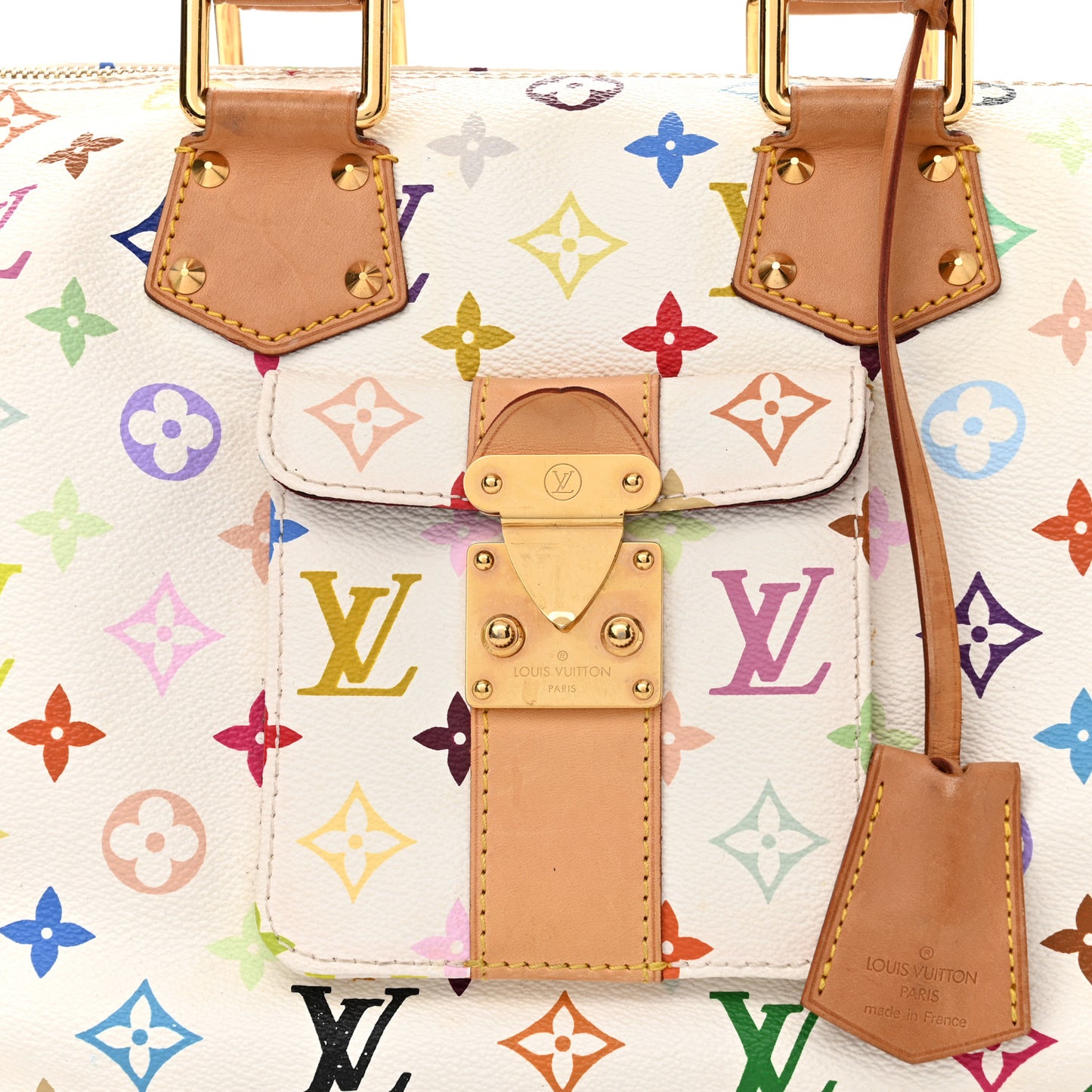 Monogram Multicolor Speedy 30 White