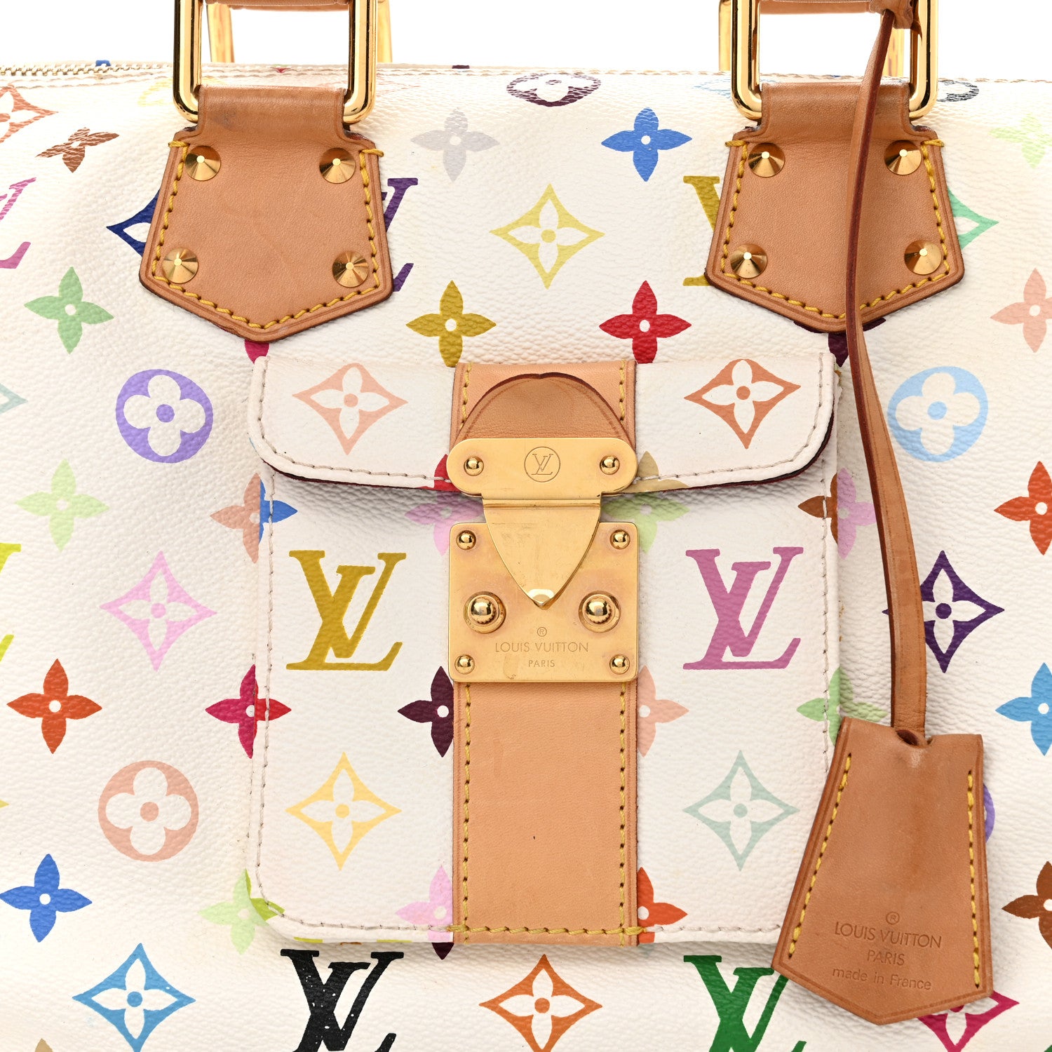 Louis Vuitton Monogram Multicolor Speedy 30 White 8 of 14