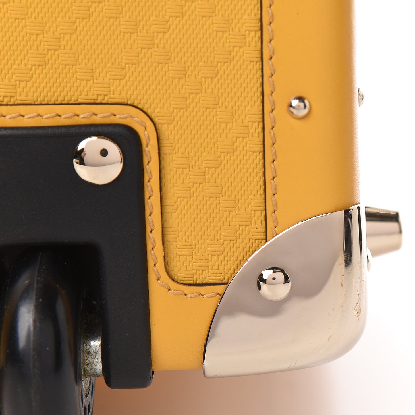 Bright Diamante Structured Suitcase Bumblebee