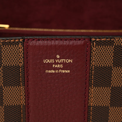 Louis Vuitton Damier Ebene Cuir Taurillon Wight Bordeaux 6 of 9