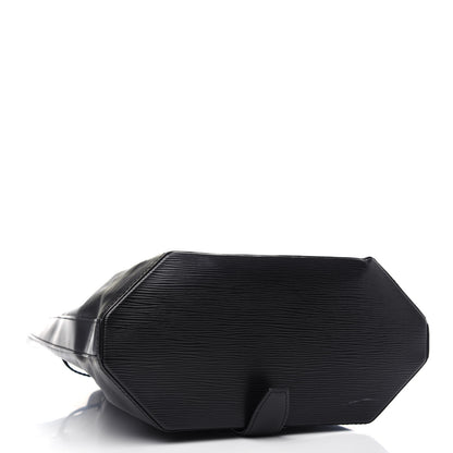 Louis Vuitton Epi Sac a Dos Drawstring Bag Black 5 of 9