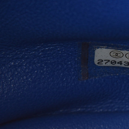 Chanel Caviar Quilted Filigree Backpack Blue 7 of 10