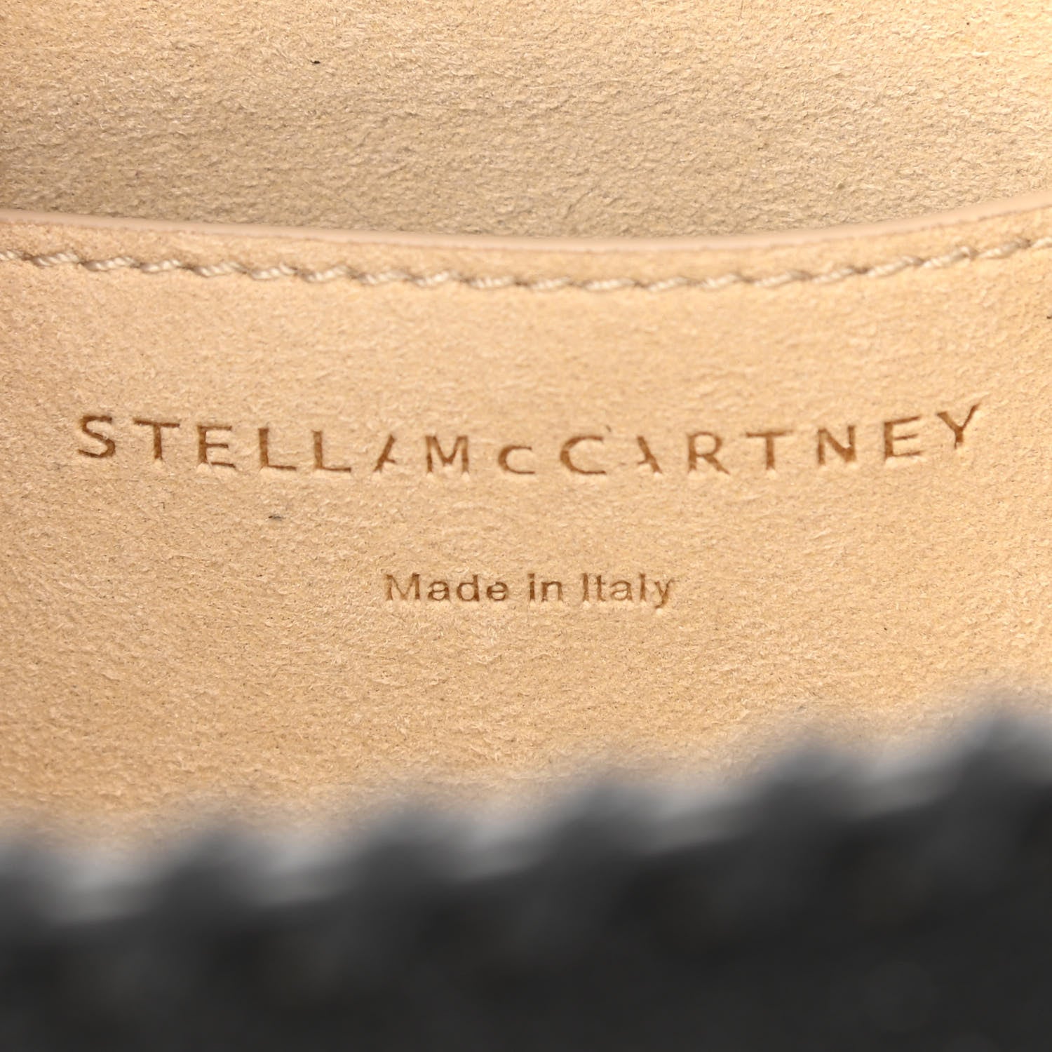 Stella McCartney Shaggy Deer Raffia Mini Shoulder Bag Black 5 of 8