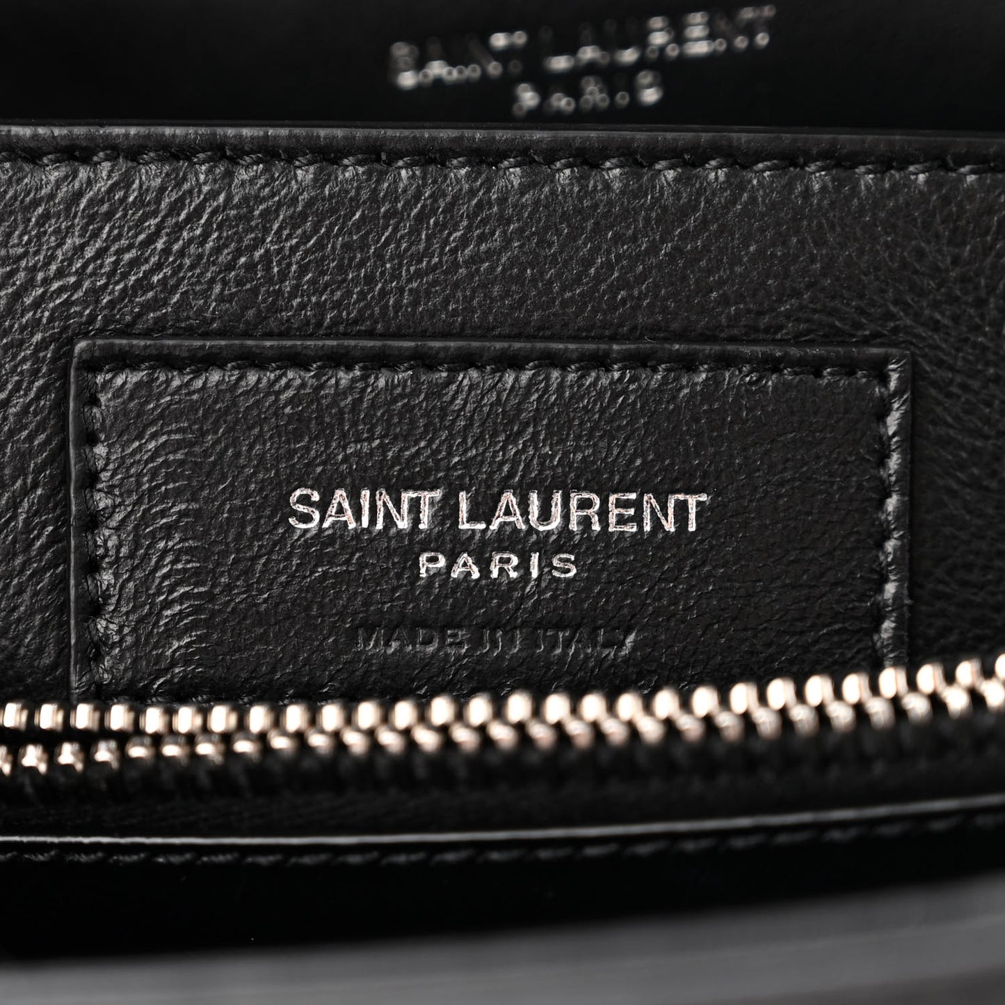 Calfskin Y Quilted Monogram Small Loulou Chain Satchel Black