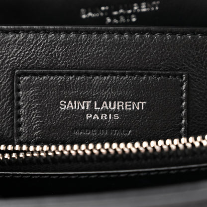 Saint Laurent Calfskin Y Quilted Monogram Small Loulou Chain Satchel Black 6 of 10