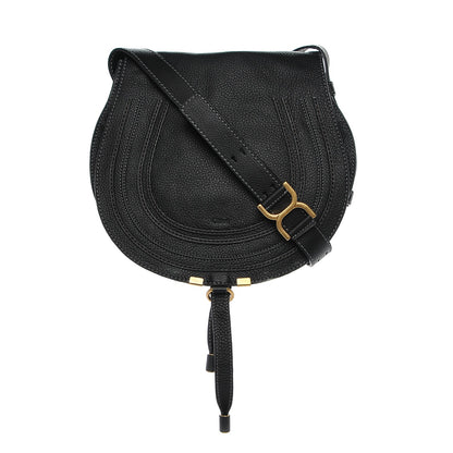 Chloe Calfskin Medium Marcie Round Crossbody Bag Black 1 of 8