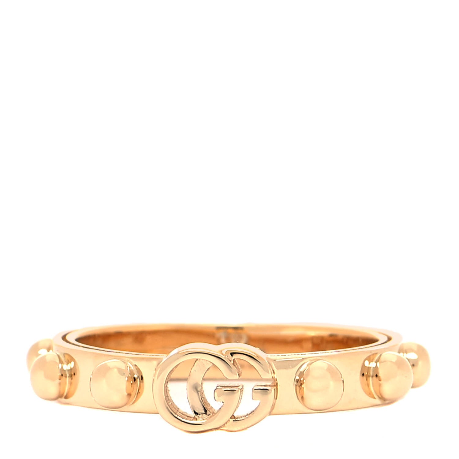 Gucci 18K Yellow Gold Running GG Ring 53 6.25 1 of 4