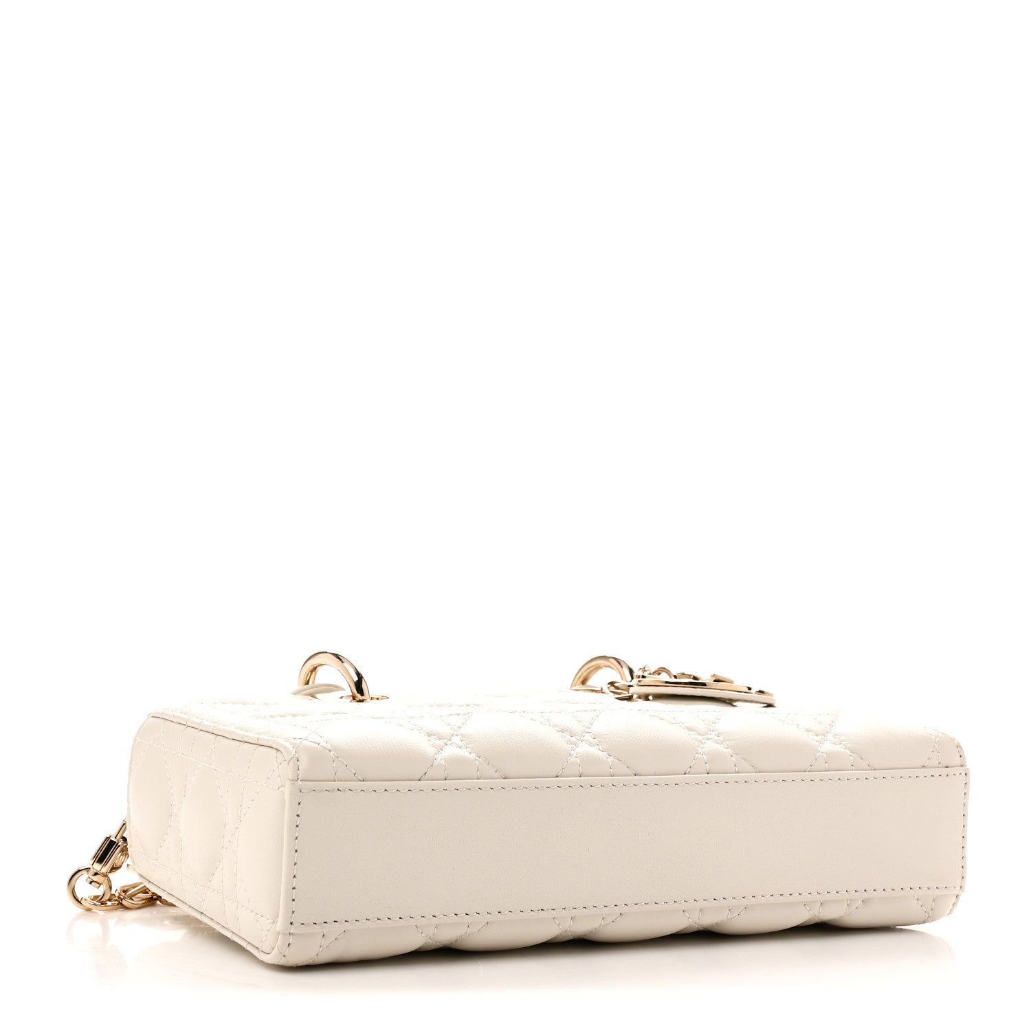 Christian Dior Lambskin Cannage Small Lady D-Joy Latte 4 of 10