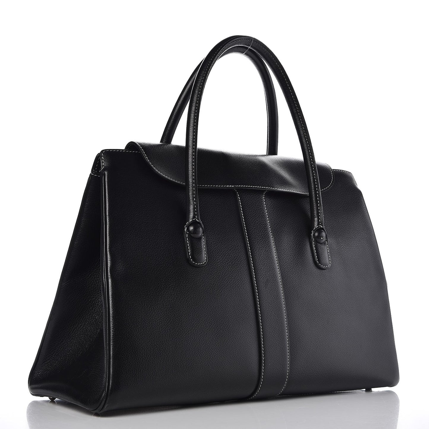 Calfskin Brillant Cabas Black