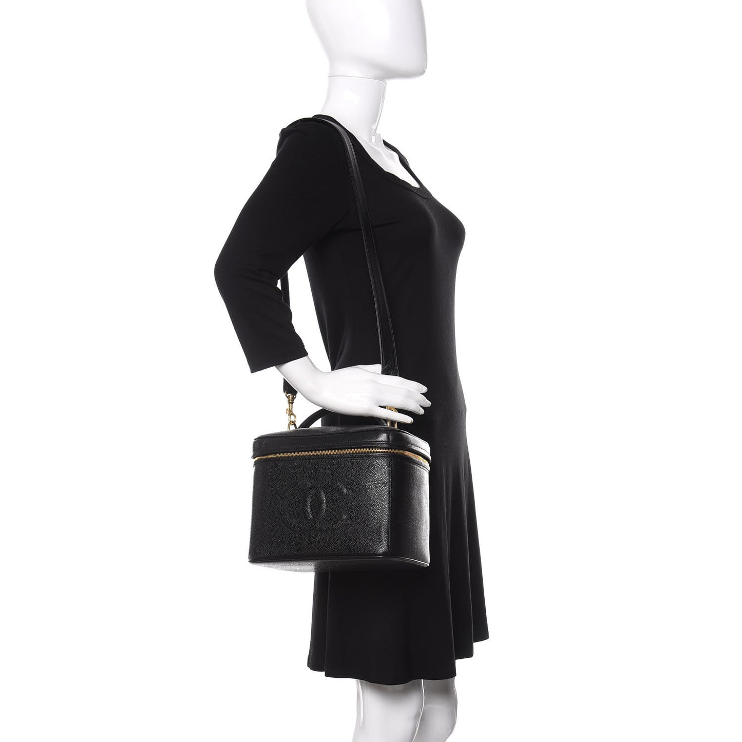 Caviar CC Vanity Train Case Black