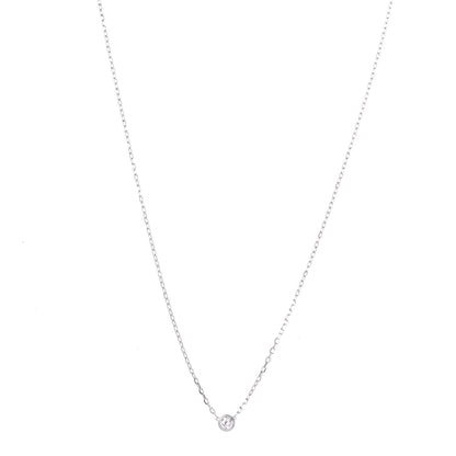 Cartier 18K White Gold Diamond SM D'Amour Pendant Necklace 1 of 6
