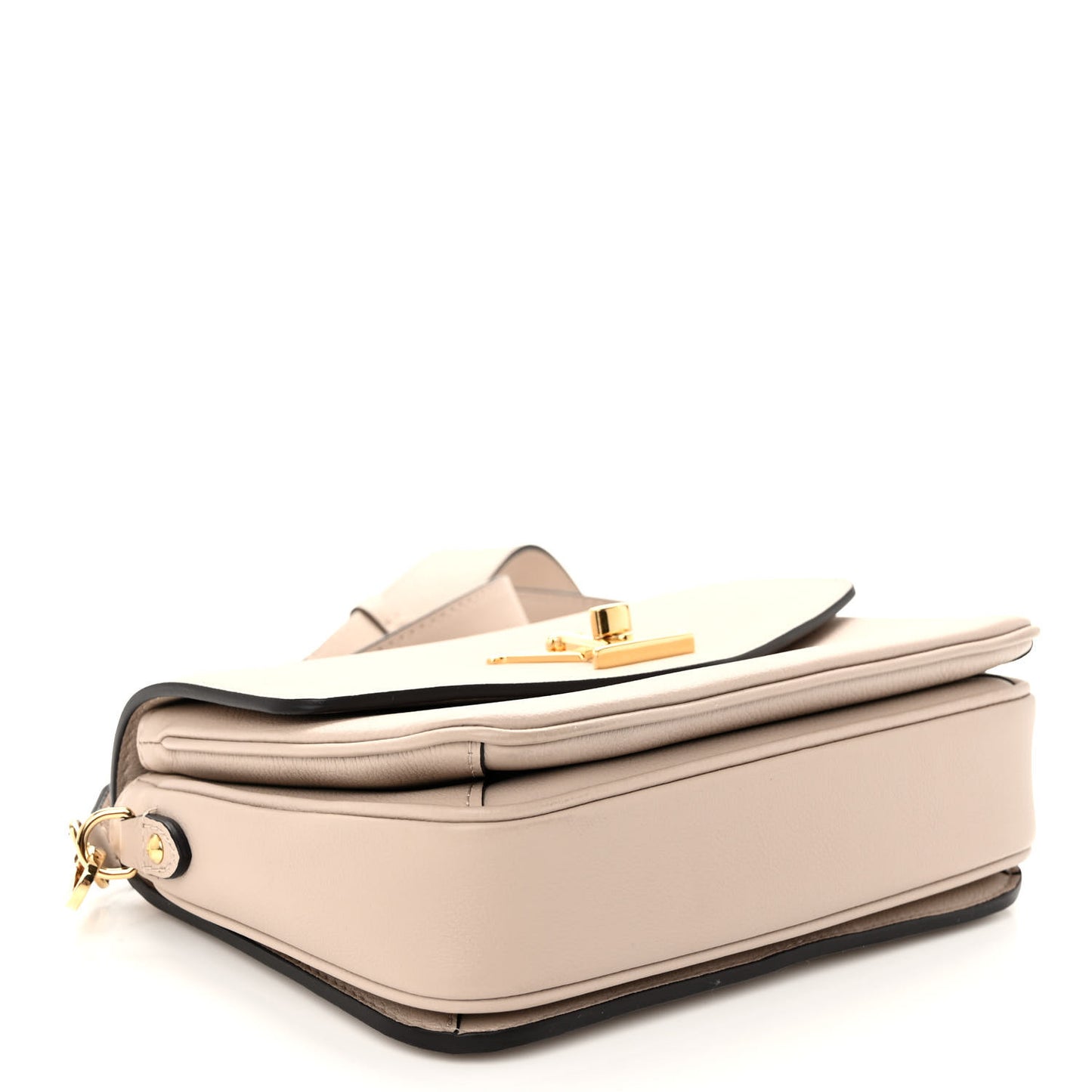 Grained Calfskin Lockme Oxford Greige