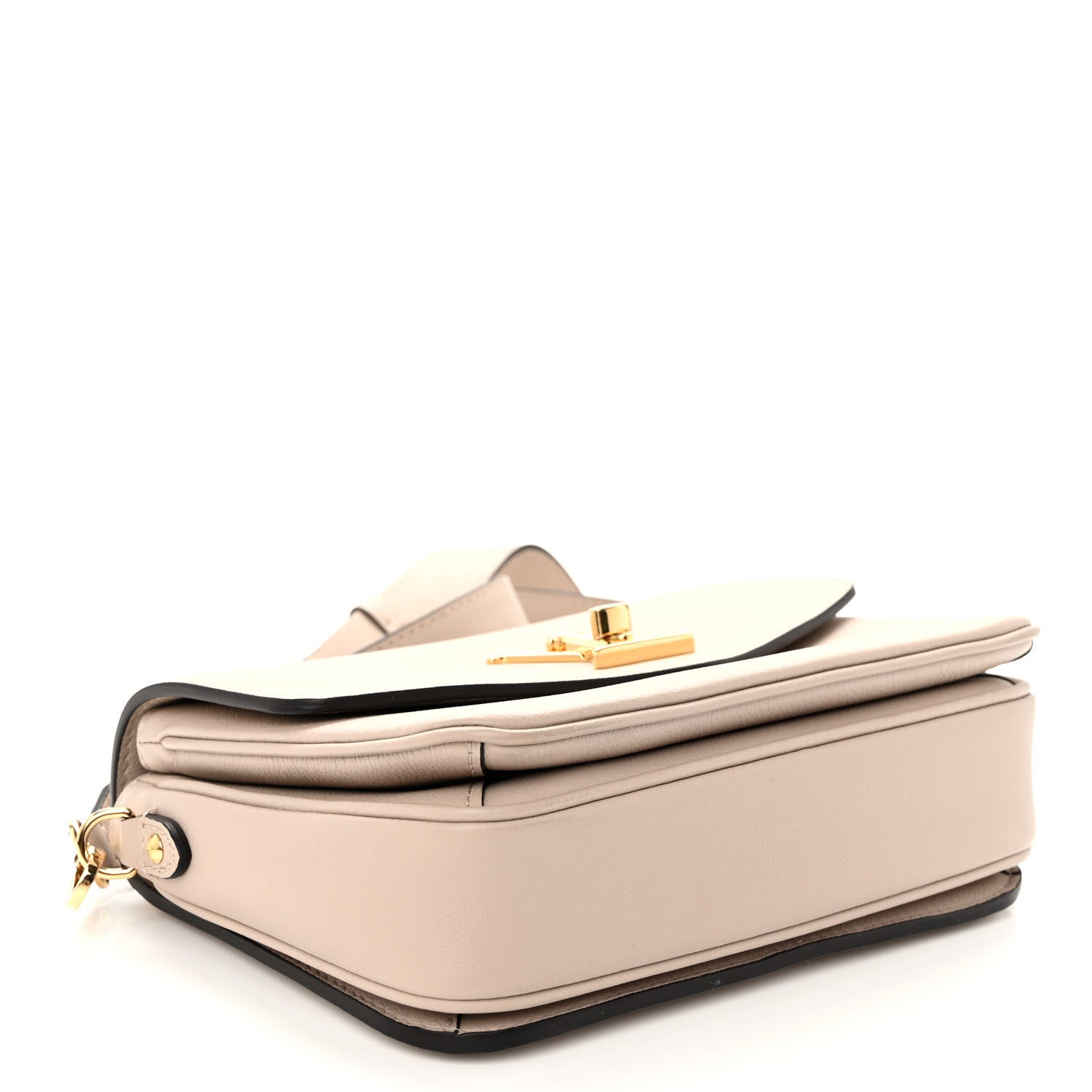 Louis Vuitton Grained Calfskin Lockme Oxford Greige 4 of 9