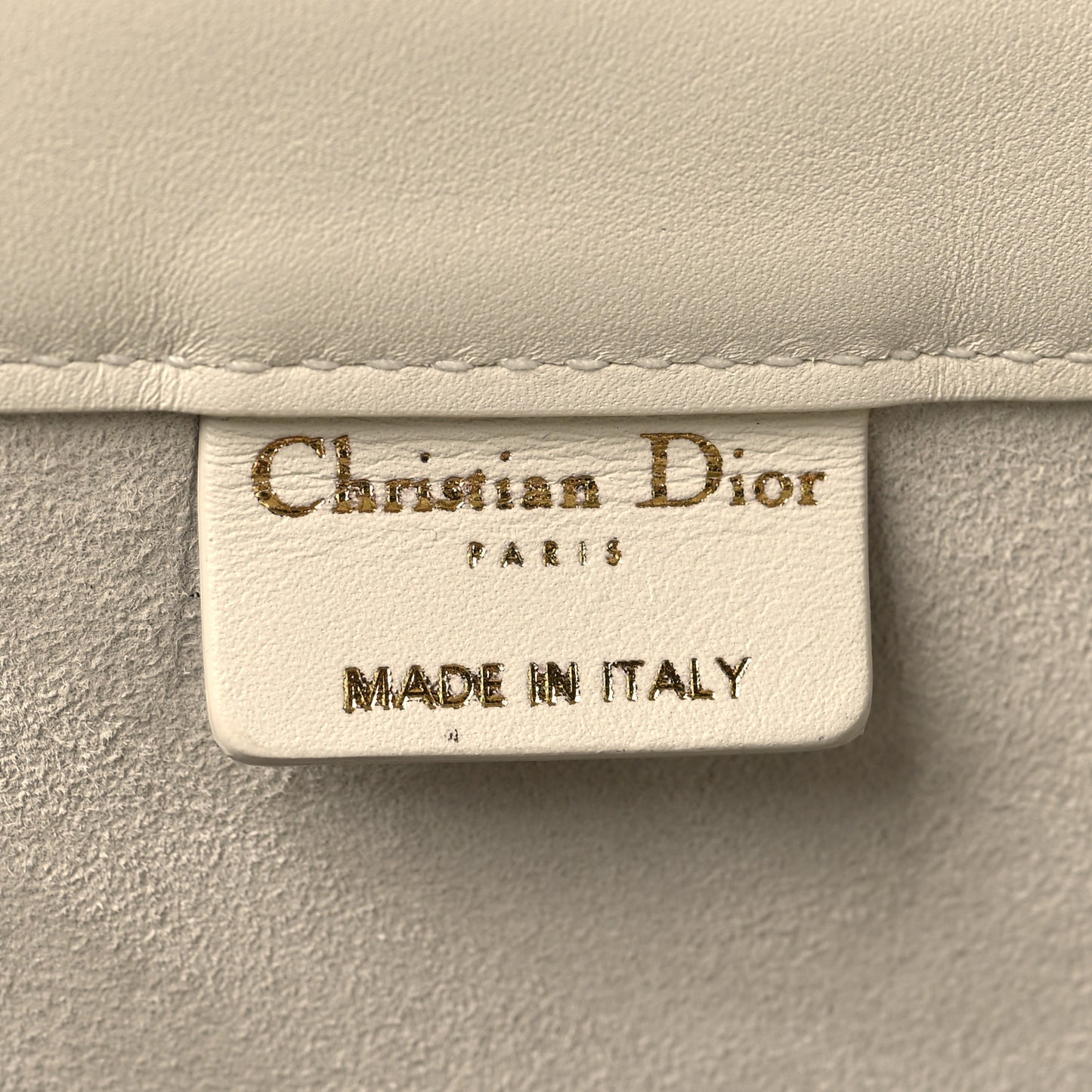 Calfskin Embossed Medium Book Tote Ivory