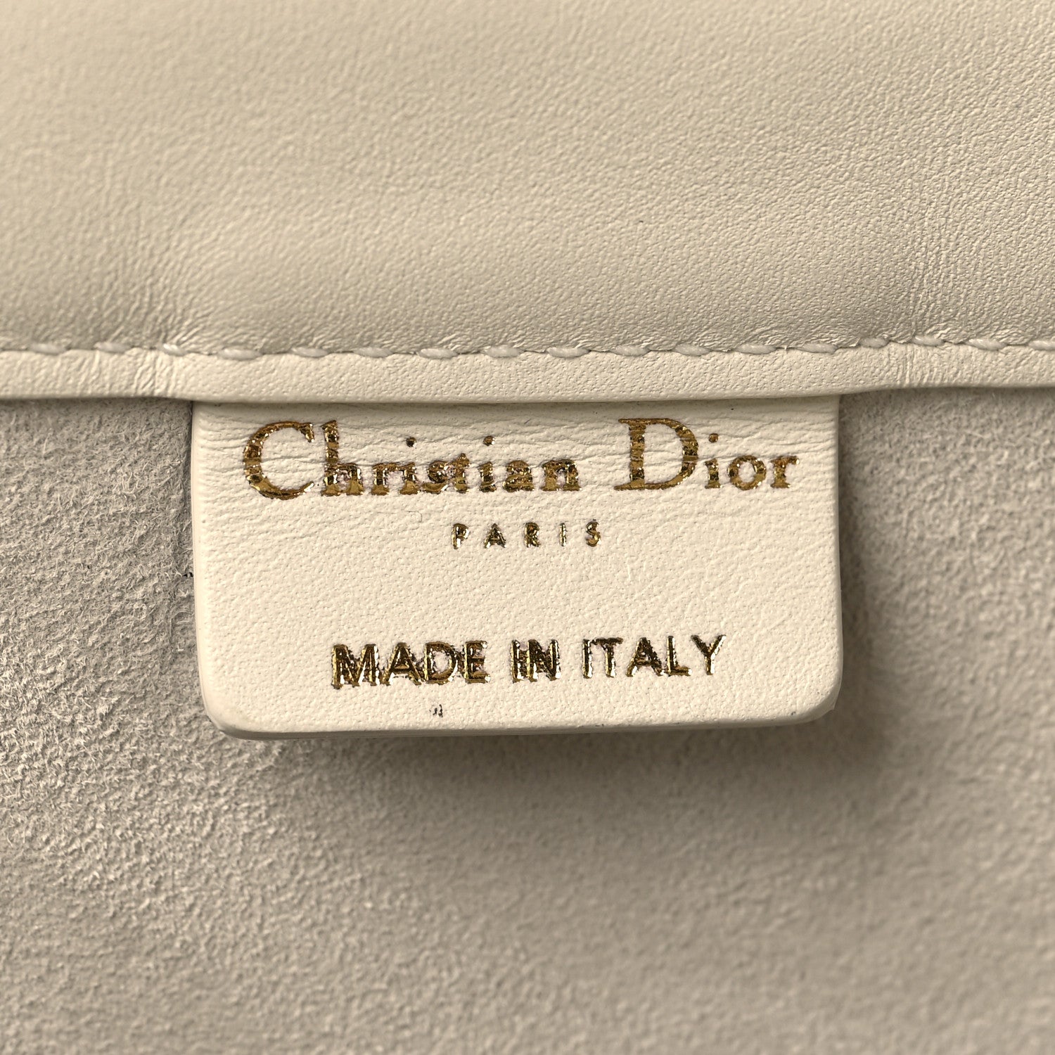 Christian Dior Calfskin Embossed Medium Book Tote Ivory 6 of 13
