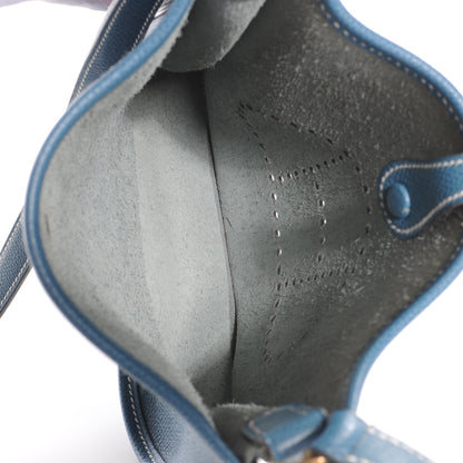Hermes Veau Epsom Evelyne TPM Blue Jean 7 of 7
