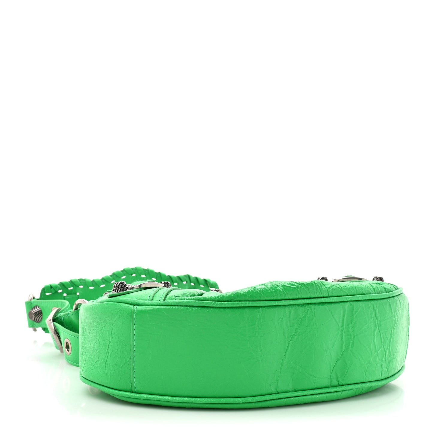 Agneau Arena Le Cagole Shoulder Bag XS Vivid Green