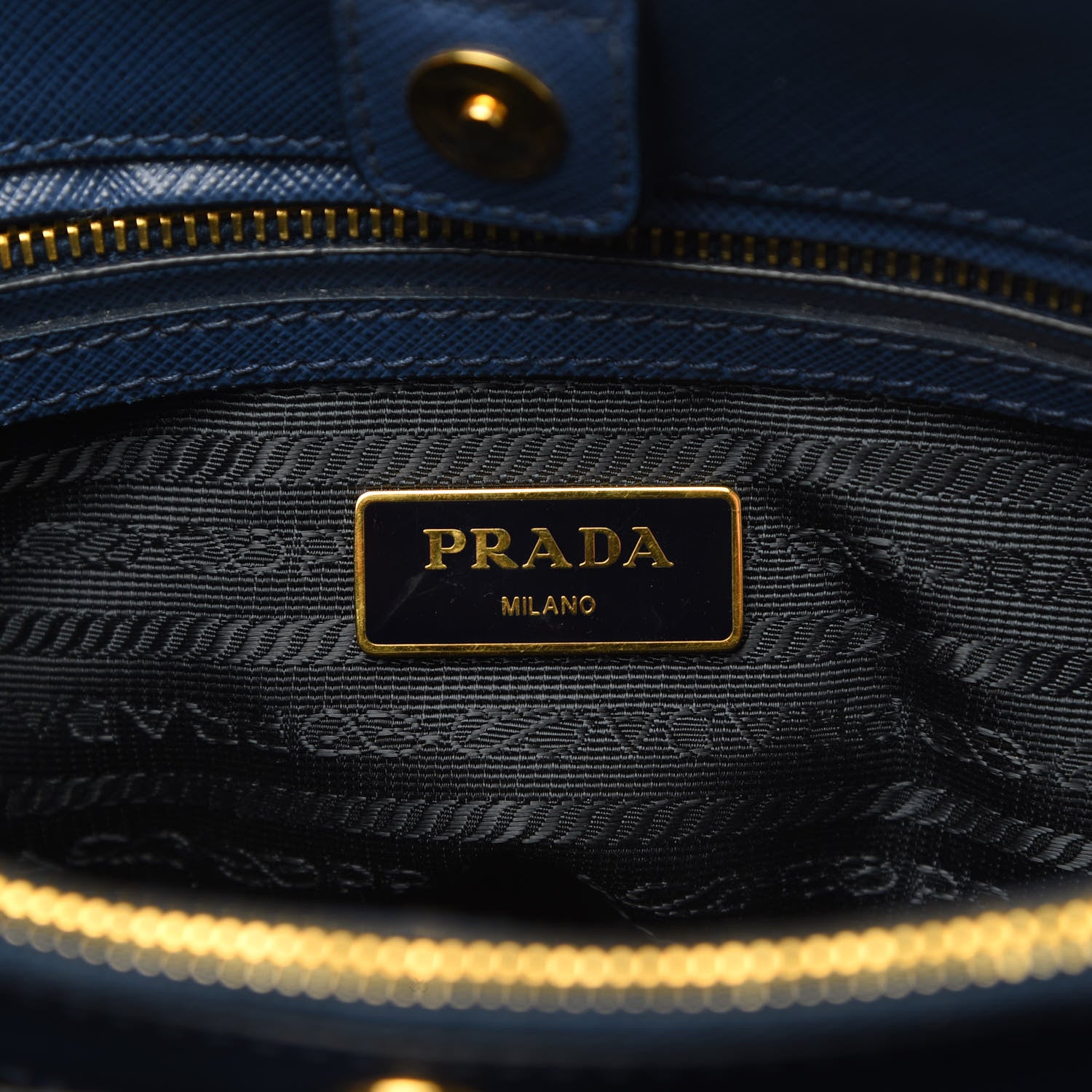 Prada Saffiano Lux Medium Tote Bluette 7 of 15