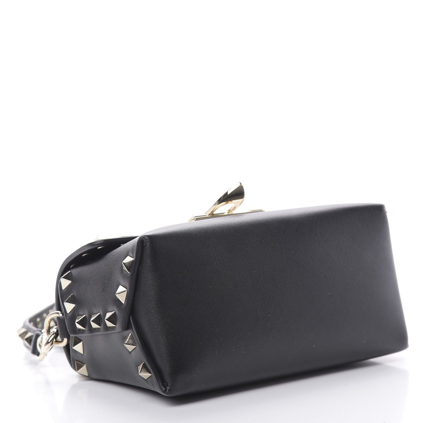 Vitello Mini Rockstud Crossbody Bag Black
