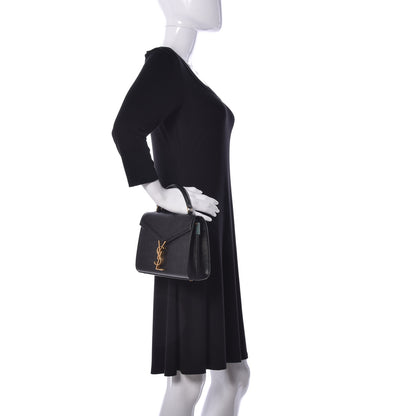 Saint Laurent Grain de Poudre Mini Classic Monogram Cassandra Top Handle Black 3 of 9