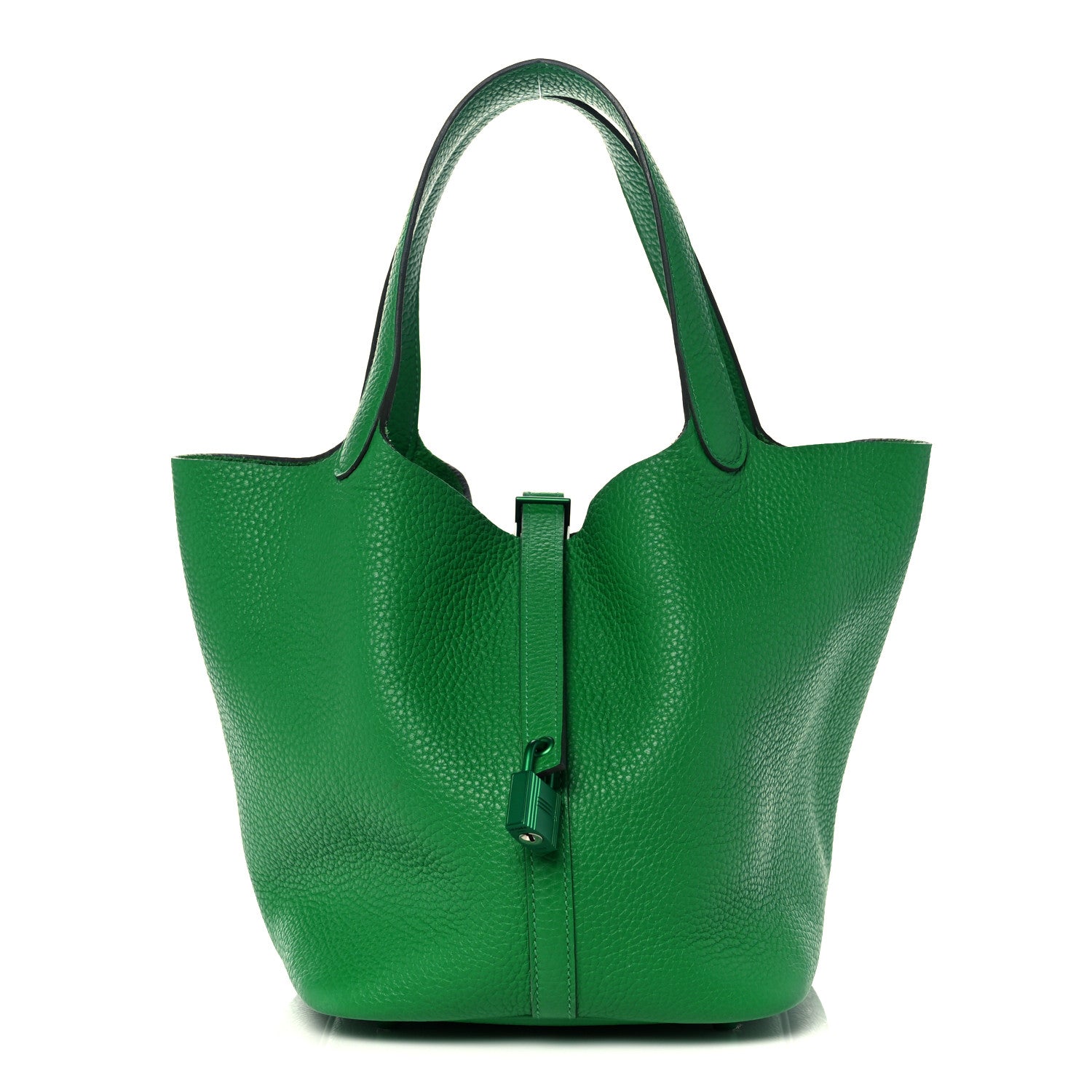 Hermes Taurillon Clemence Monochrome Picotin Lock 22 MM Bambou 1 of 10