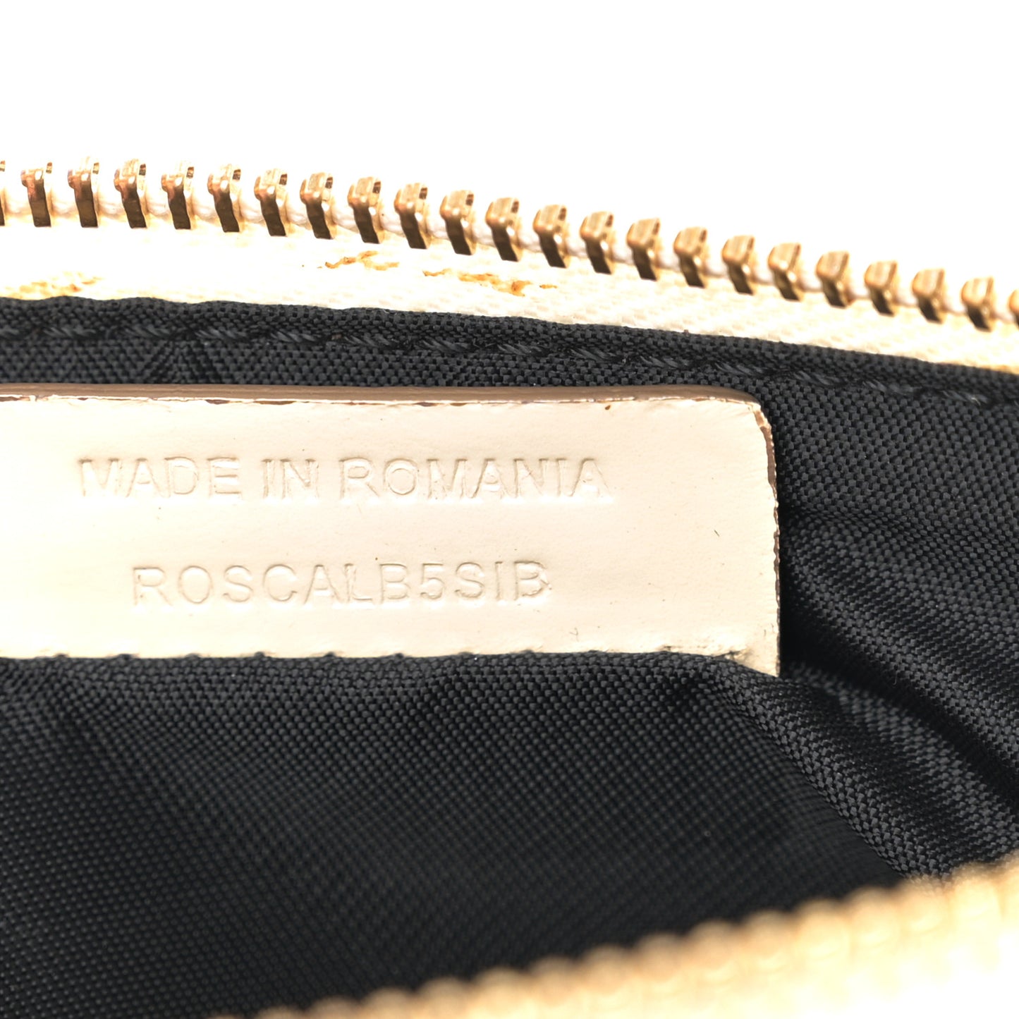 House Check Bridle Calfskin Peyton Crossbody White