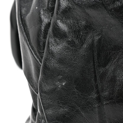 Chanel Glazed Calfskin Twisted Maxi Flap Black 18 of 19