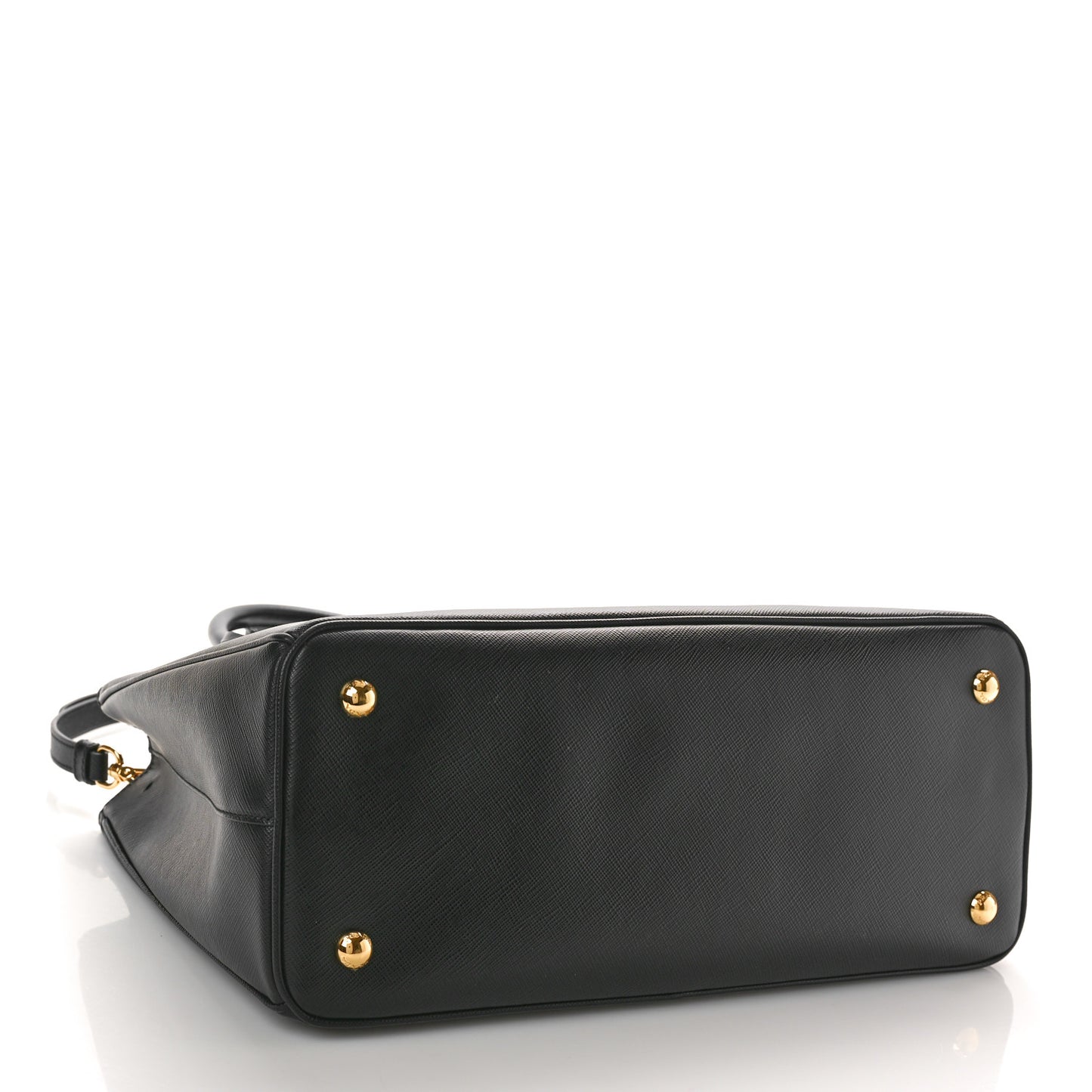 Saffiano Lux Medium Tote Black