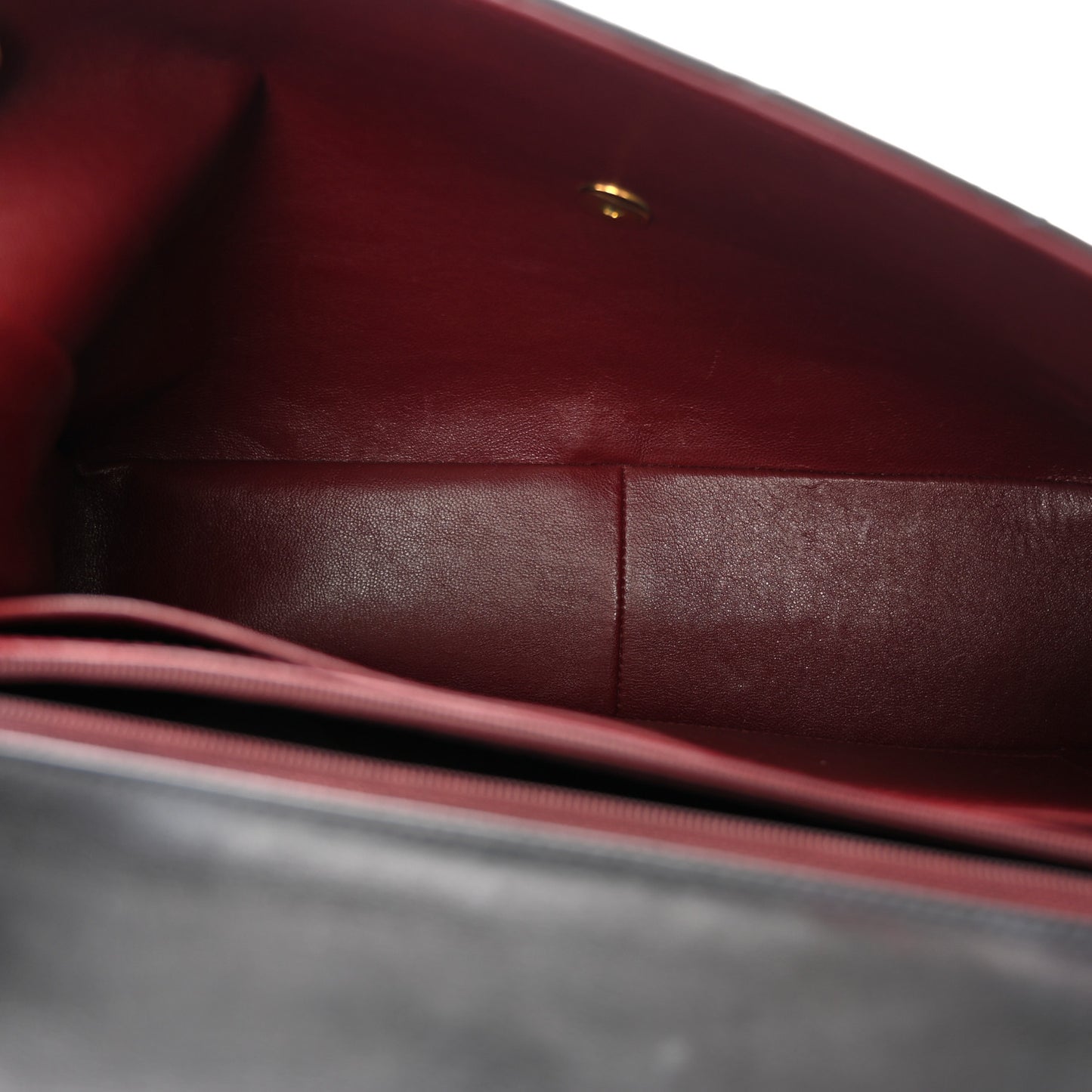 Lambskin Quilted XL Jumbo Single Flap Black