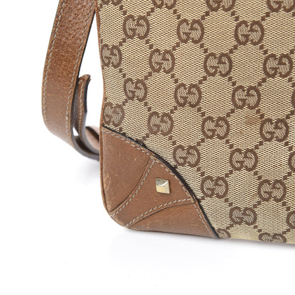 Gucci Monogram Studded Messenger Brown 14 of 19