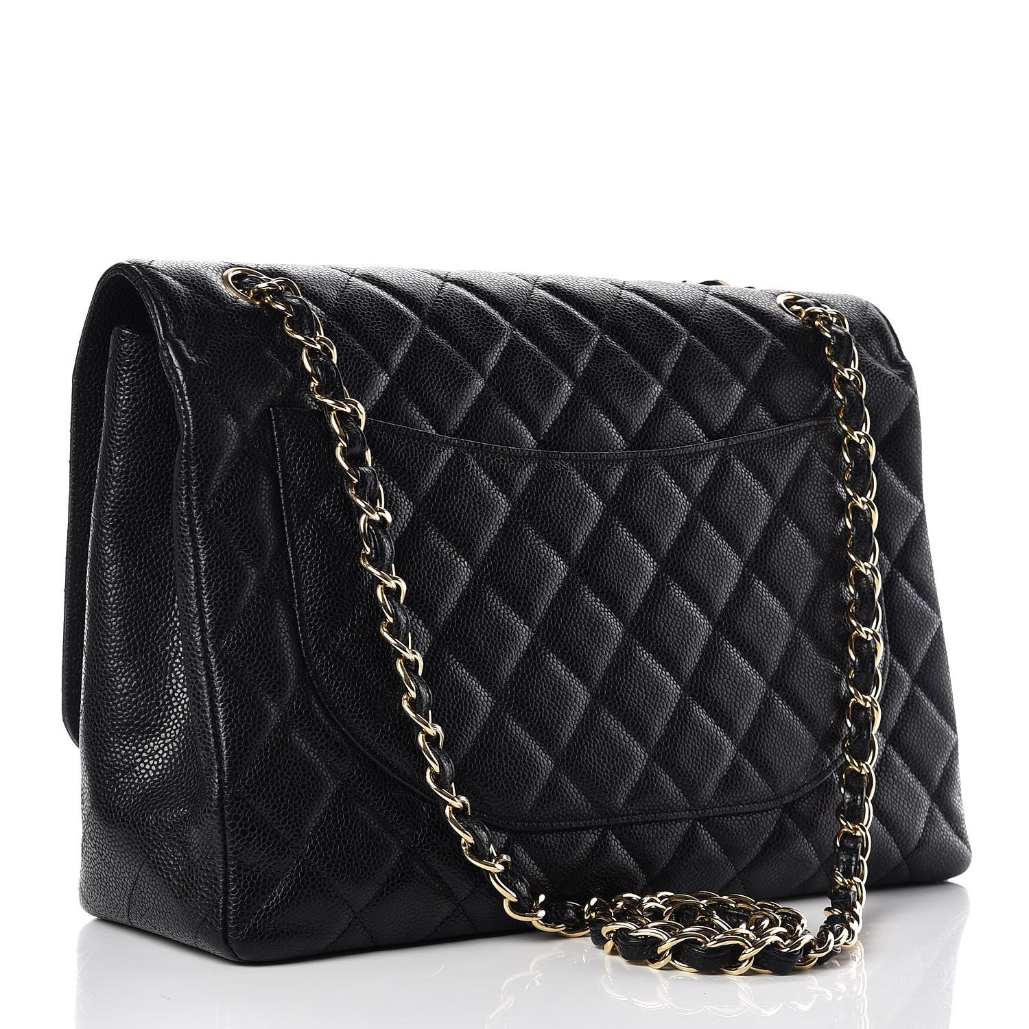 Chanel Caviar Quilted Maxi Single Flap Black 4 of 11