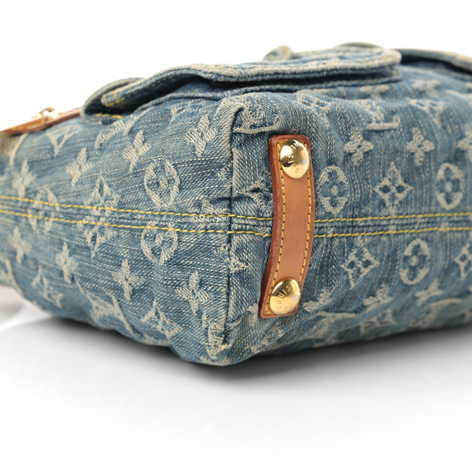 Louis Vuitton Monogram Denim Baggy PM Blue 9 of 17