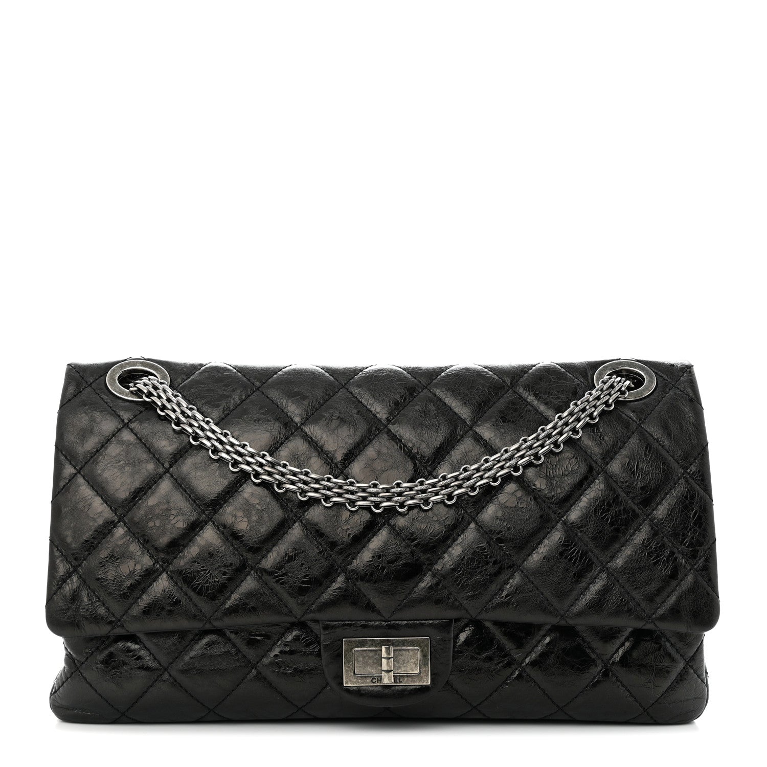 Chanel Aged Calfskin Quilted 2.55 Reissue 228 Flap Black 1 of 11